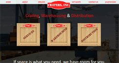 Desktop Screenshot of cratersinc.com