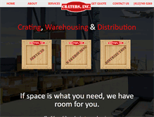 Tablet Screenshot of cratersinc.com